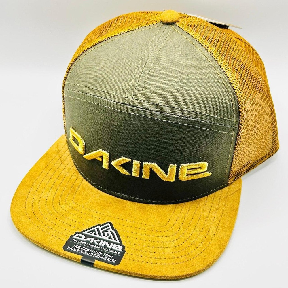Dakine Arch 2-Tone Trucker Hat Cap Snapback Adjustable Brown Outdoors Casual